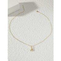Gold Plated Two-Tone Crystal Fan Pendant Necklace - Adjustable Chain, Zirconia Accents, Lightweight Statement Jewellery