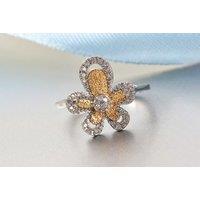 Diamond White Gold Flower Ring