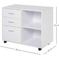 HOMCOM Premium Particle Board Storage Cabinet
