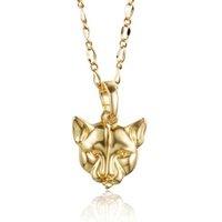 Elegant Panther Head Pendant Necklace
