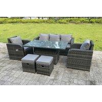 Mixed Grey Rattan Outdoor Reclining Sets - Weather-Resistant & Stylish