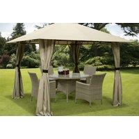 3M X 3M Gazebo Marquee With Full Side Curtains