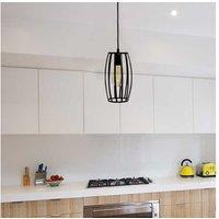 Stunning LED Pendant with Pear Cage & ST64 Lamp