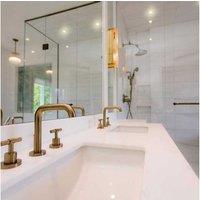 Smart Satin Chrome Downlight - LED Ceiling Light, GU10, RGB & WiFi Control, 350 Lumens