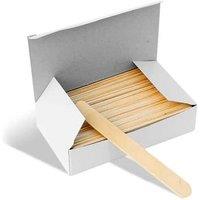 100 Wooden Waxing Spatulas