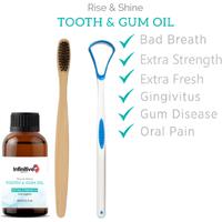 Gum Oil, Scraper & Bamboo Toothbrush