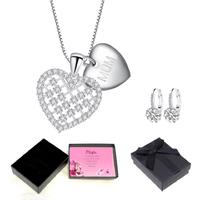 Necklace And Earrings Set + Message Box