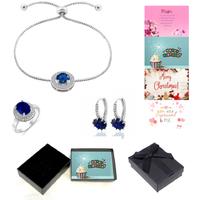 Bracelet Ring And Earrings Tri-Set + Box