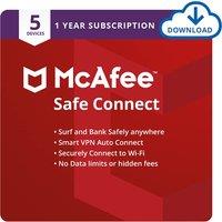 McAfee 2025 Safe Connect VPN 5 Devices