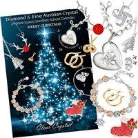 Moissanite and Swarovski Crystal Jewellery Advent Calendar, 24 Days