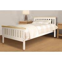 Wooden Bed Frame With Optional Mattress - 3 Sizes & 3 Colours!