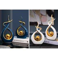 Modern Abstract Art Statue - 2 Sizes & 2 Colours - Blue