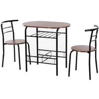 Homcom Mdf 2-Seater Bar Stool And Table Set