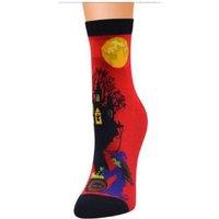 New 5Pcs Women'S Halloween Tube Socks - Black