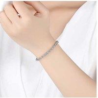Crystal Tennis Bracelet & Earrings Jewellery Gift Set - Copper, 2-Piece, Classic Style