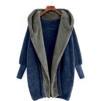 Women'S Fluffy Jacket With Hood - 5 Colours & Uk Sizes 8-16