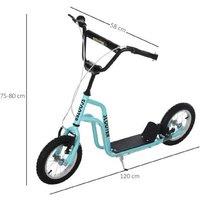Kids Height Adjustable Outdoor Kick Scooter - Ages 5+, Sturdy Steel Frame, Dual Brakes