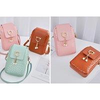 Mini Cross-Body Mobile Phone Bag - 5 Colours Available - Pink