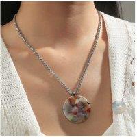 Vibrant Round Multi-Color Acrylic Necklace