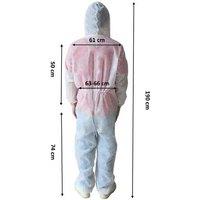 Double Pack Hazmat Protection Disposable Suits