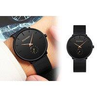 Khorasan Men'S Mesh Strap Minimalist Quartz Watch