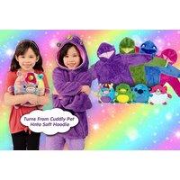 Kids' Animal Hooded Blanket - 4 Colours! - Purple