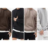 Men'S Oversized Sweatshirt - Black, Cream, Grey, Brown & Khaki