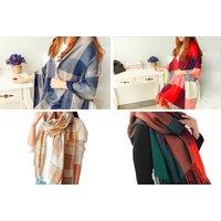 Women'S Oversized Tartan Pashmina - 9 Styles!