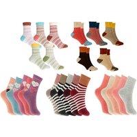 Black Women's Wool-Blend Thick Socks - 5 Pairs!