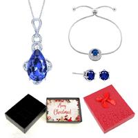 Necklace, Earrings And Bracelet+Xmas Box