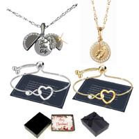 Necklace & Heart Bracelet Set-Xmas Box