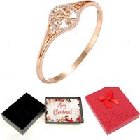 Golden Family Tree Bangle - Christmas Keepsake Box