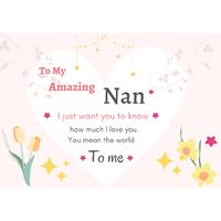 Heartfelt Nan Bracelet With Heart Tag & Message Box