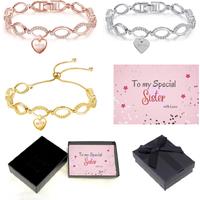 Exquisite 'To Sister' Bracelet With Message Box