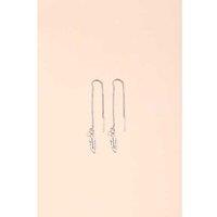 Stunning Silver Leaf Threader Earrings