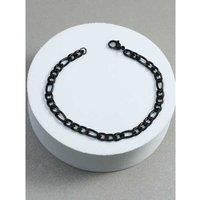 Bold Stainless Steel Black Chunky Men's Bracelet