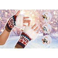 Women'S Winter Fingerless Gloves - 5 Colours