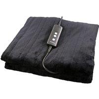 Luxury Soft Cotton Fleece Heated Electric Blanket - Machine Washable, Energy Saving, 120x160cm, Modern Design (5 Colours)