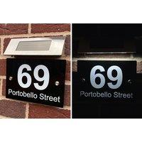 Personalised House Sign & Solar Light - 5 Designs