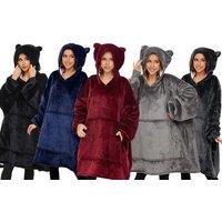 Cute Bear Ears Sherpa Hoodie Blanket - 5 Colours!