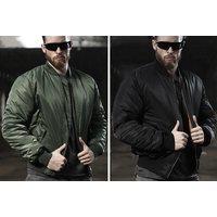 Men'S Winter Bomber Jacket - Black Or Green!