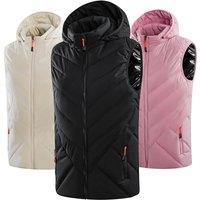 Unisex Heated Hooded Gilet - Black, Blue, Pink Or Beige