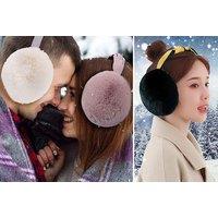 Women'S Jumbo Fluffy Warm Earmuffs - 6 Colours To Choose From!