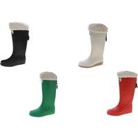 Unisex Black Waterproof Fluffy-Lined Parka Wellies - Thermal, Anti-Slip, 4 Colours