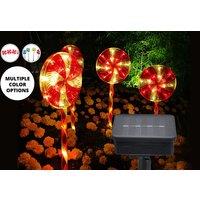 Solar Powered Jolly Christmas Lollipop Lights - In 2 Styles!