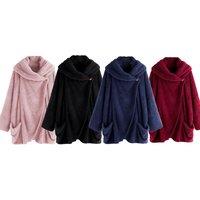 Unisex Black Lightweight Super Soft Fleece Wrapping Jacket - Versatile Summer Layer for All Genders