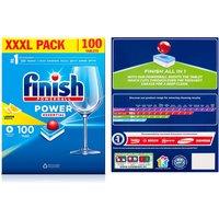 Finish Powerball All-In-One Lemon Sparkle Dishwasher Tablets - Streak-Free, Fast-Acting, 400 Pack, Citrus Fragrance