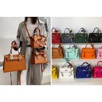 Women'S Elegant Birken-Inspired Satchel - 3 Sizes, 12 Colours