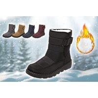 Women'S Warm Ankle Boots In 5 Colours - Black