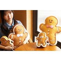 Cute Gingerbread Man Pillow - 2 Colours - Khaki